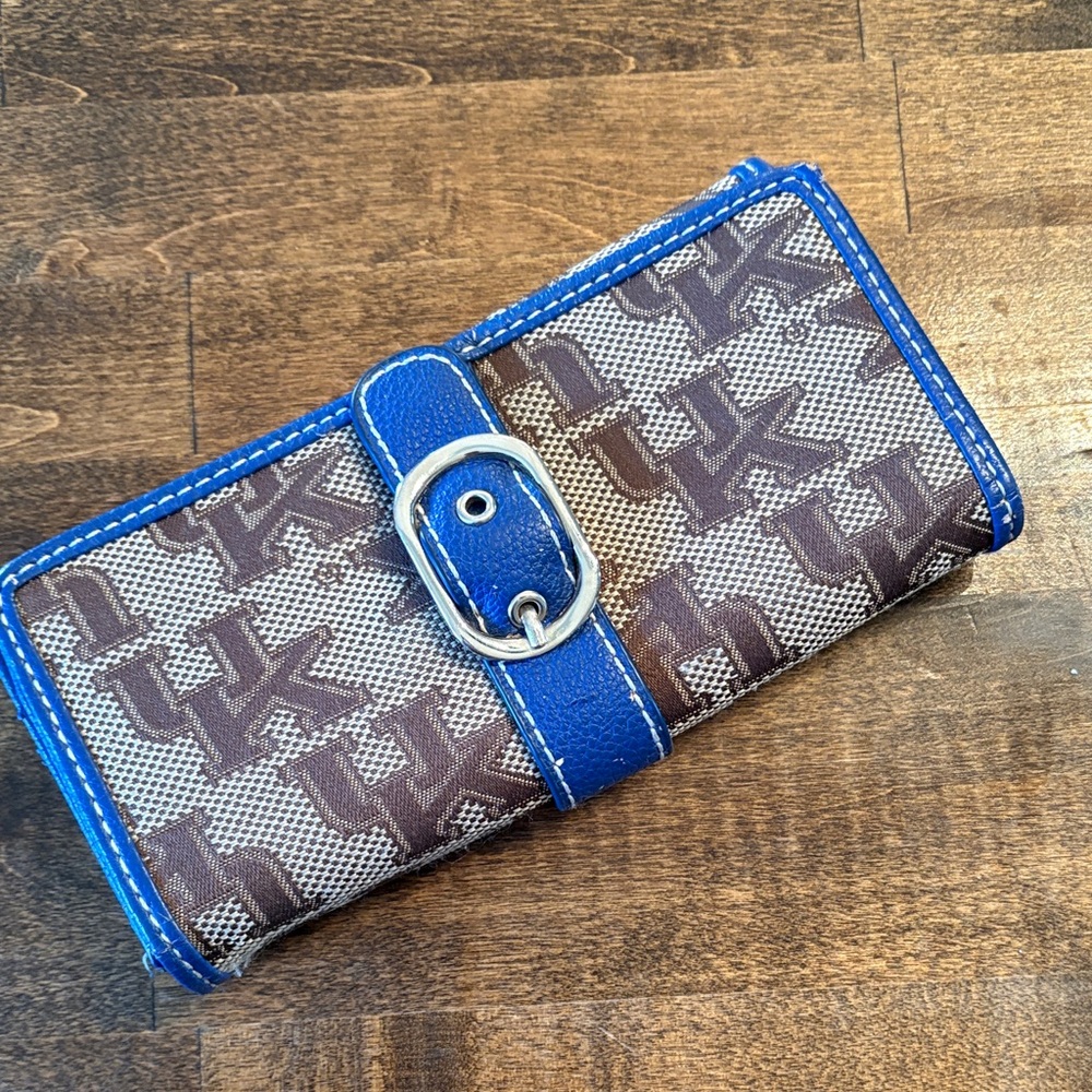 Blue and Gray Logo Wallet